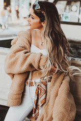 See Me Now Faux Fur Oversized Coat