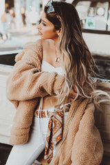 See Me Now Faux Fur Oversized Coat