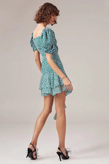 Wonderful You – Minikleid mit Rüschen und Shivering-Print