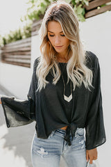 Pretty Pleased Bowknot Loose Blouse