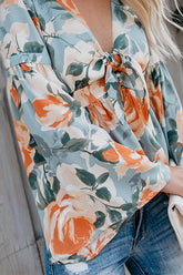 Blusa de manga larga con estampado floral Rochelle