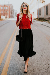 Marry Me Lace Short Sleeve Top