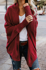 Suéter tipo cárdigan con mangas de murciélago, muy bonito y acogedor