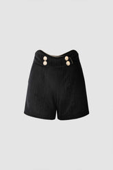 Gold Button High Waisted Shorts