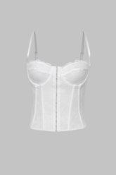 Lace Fishbone Cami Top