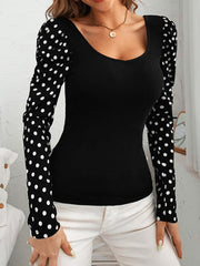 Lässig Sexy Shirts & Blusen&Shirts mit Polka Dots
