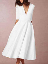 Vestido midi con vuelo