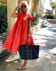 Vestido recto mini vestido corto