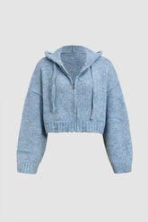 Hooded Sweater With Zipper