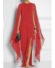 Vestido largo maxi sin mangas negro sólido color capas dividido verano talla grande caliente elegante dividido negro púrpura rojo azul real SML XL XXL 3XL 4XL 5XL