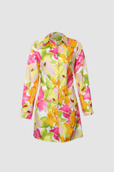 Mini-Hemdkleid mit Blumenmuster