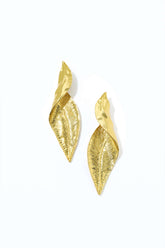 Pendientes con forma de hoja
