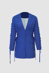 Vestido blazer con cordones