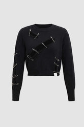 Suéter deshilachado y desgastado