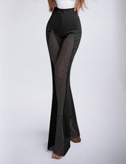 Pantalones de contorno brillante Pantalones picantes