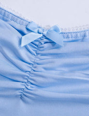 Sky Blue Basic Square Neck Tank Top