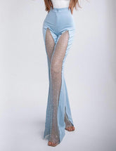 Pantalones de contorno brillante Pantalones picantes