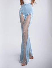 Pantalones de contorno brillante Pantalones picantes