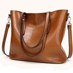 Bolso bandolera estilo retro vintage de piel con cera de aceite para mujer