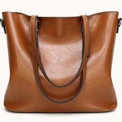 Bolso bandolera estilo retro vintage de piel con cera de aceite para mujer