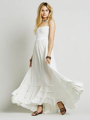 Look Of Leisure Ruffled Maxi Dress