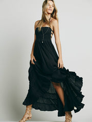 Look Of Leisure Ruffled Maxi Dress