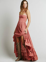 Look Of Leisure Ruffled Maxi Dress