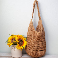 Straw Woven Shoulder Beach Bag