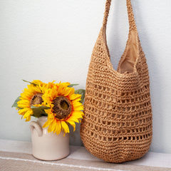 Straw Woven Shoulder Beach Bag