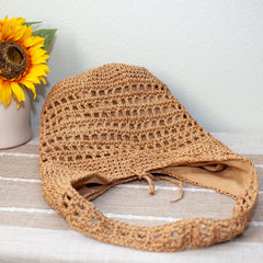 Straw Woven Shoulder Beach Bag