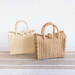 Beach Straw Woven Box Crossbody Bag