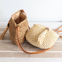 Straw Woven Crossbody Bag