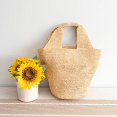 Soft Raffia Woven Summer Straw Bucket Bag