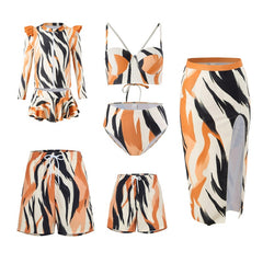 Contrast Color Bikini Family Matching Swimwear