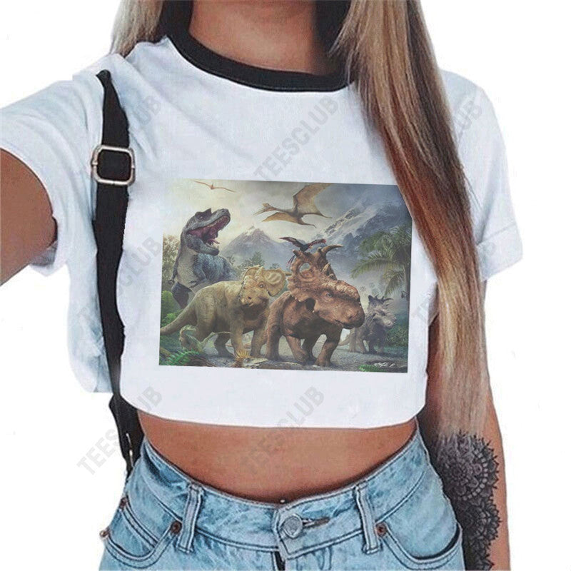 Sweet Dream Print Crop Tee