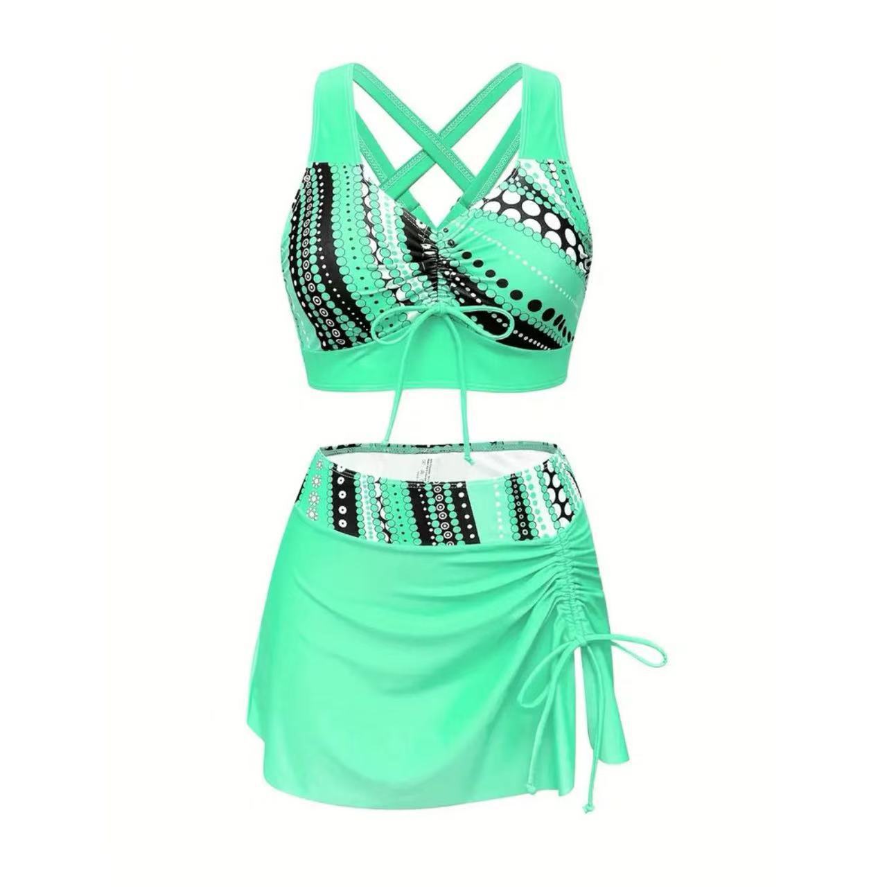 Two-Piece Swimsuit Dress Bikini Printed Swimsuit