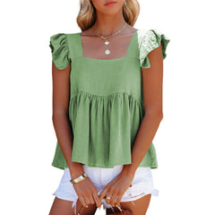 Just Be Yourself Cotton Babydoll Sleeveless Top