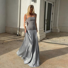 Satin Evening Dress