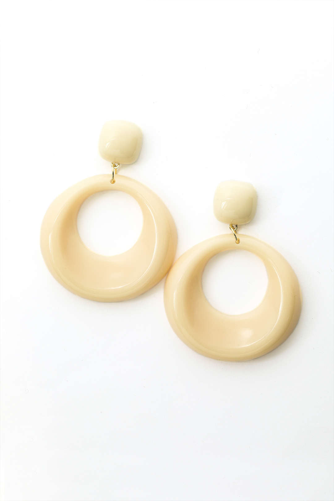 Acrylic Resin Circle Earrings