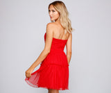 Cecilla Formal Pleated Tulle Party Dresses
