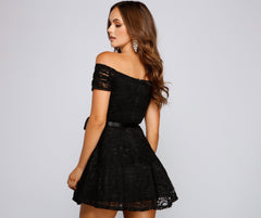 Blair Formal Off The Shoulder Lace Dresses