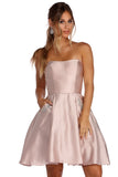 Noelle Formal Satin Party Dresses