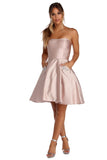 Noelle Formal Satin Party Dresses