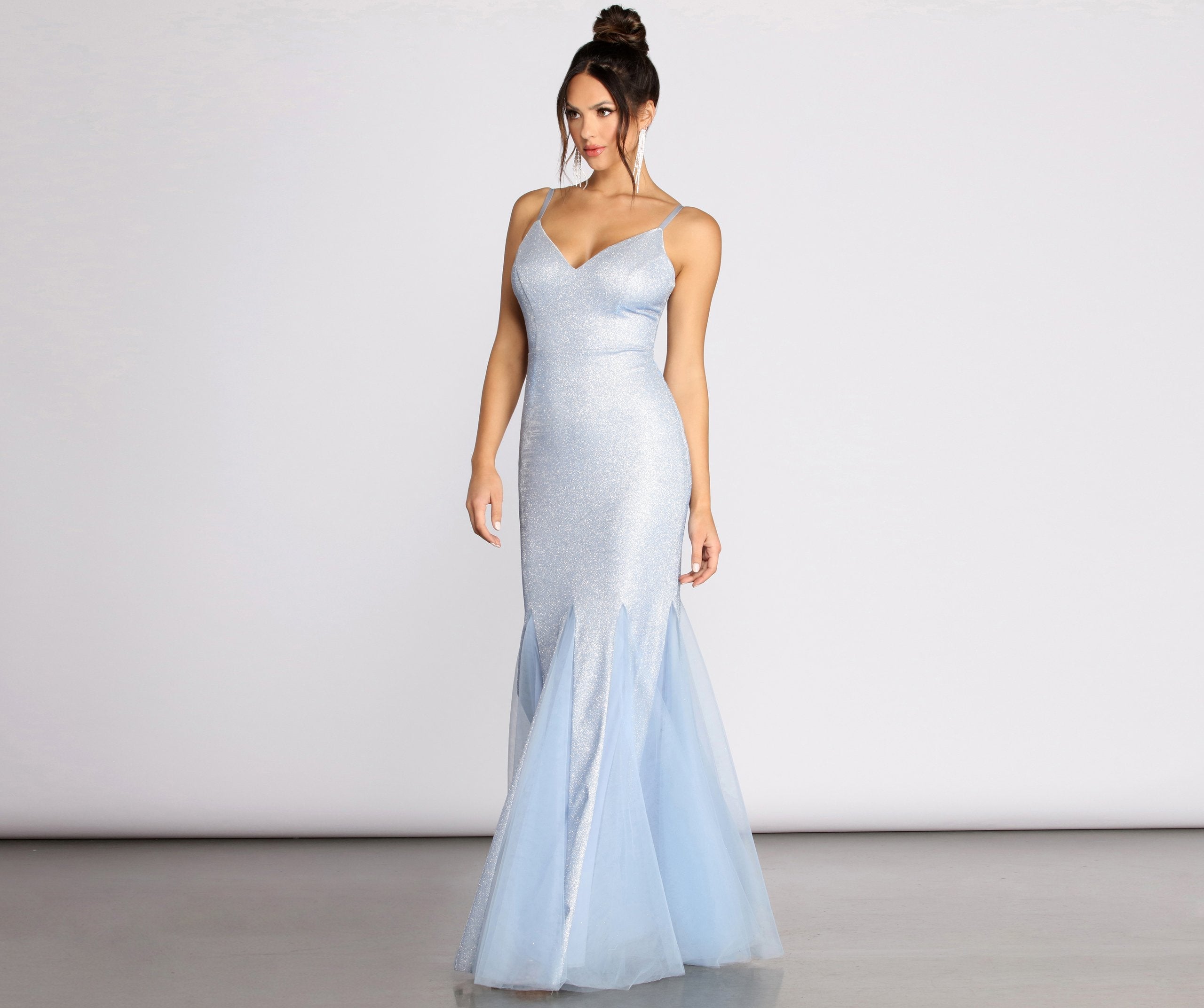 Ciara Glitter Tulle Mermaid Dresses
