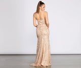 Camille Glitter And Mesh Cross Back Dresses