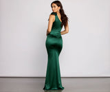 Delana Formal One Shoulder Satin Dress