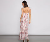 Ava Formal Floral Pleated Dresses