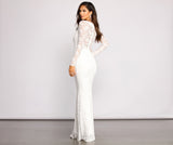 Priscilla Scalloped Lace Boat Neck Mermaid Dresses