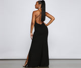 Amelie Formal High Slit Crepe Dresses
