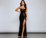 Azalea Formal High Slit Sequin Dresses